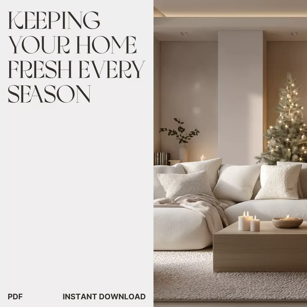 Keeping Your Home Fresh Every Season | How to Organize and Maintain Decorations Seasonally | Home Décor eBook & Seasonal Organization Guide