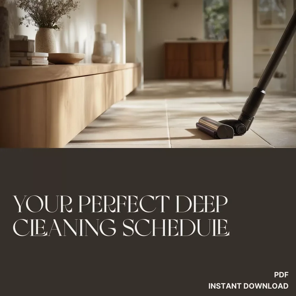 Your Perfect Deep Cleaning Schedule | Printable Cleaning Checklist, Home Organization Planner, Digital Download, Housekeeping eBook, AI Cleaning Routine Guide