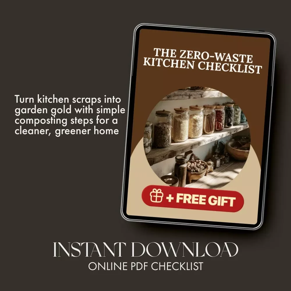 The Zero-Waste Kitchen Checklist | Sustainable Living Guide | Eco-Friendly Tips for Composting Kitchen Waste