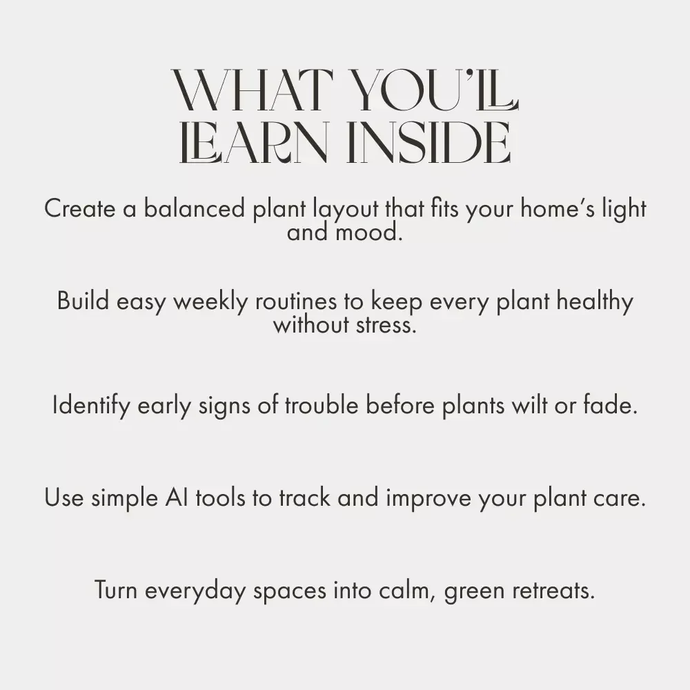 Organizing and Caring for Your Plants | Printable Digital Guide for Home Gardeners | How to Organize and Maintain Plants | Easy Plant Care eBook for Beginners