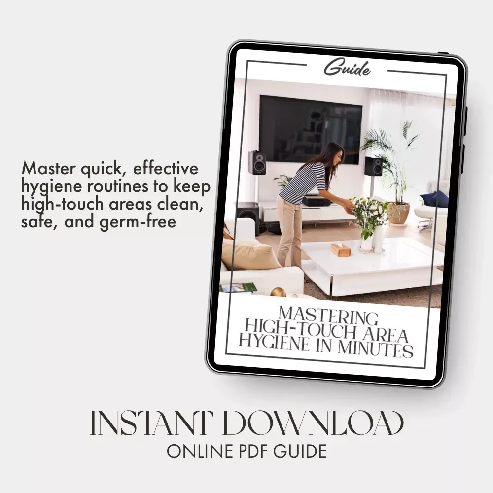 Mastering High-Touch Area Hygiene in Minutes | How to Clean High Touch Areas Quickly | Instant Digital Download Cleaning Guide