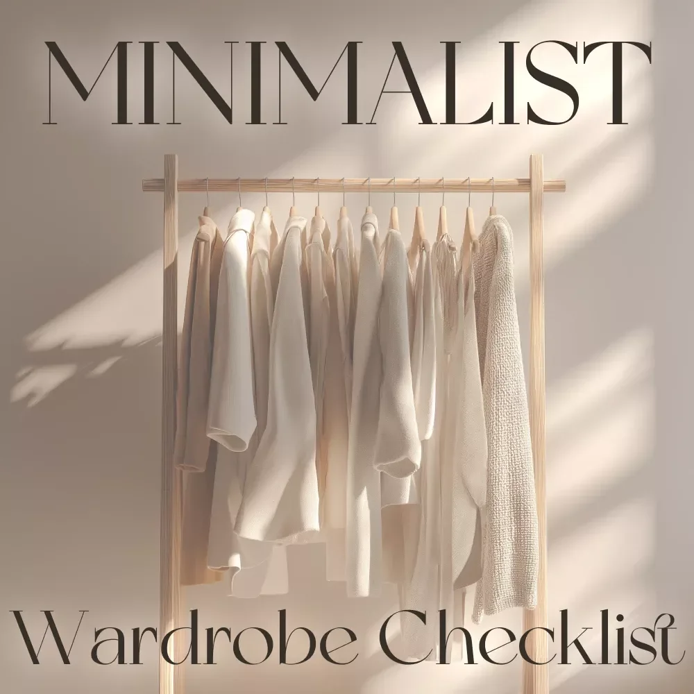 The Smart Minimalist’s Wardrobe Checklist | Digital Download Guide for Capsule Wardrobe, Closet Declutter & Sustainable Fashion Organization