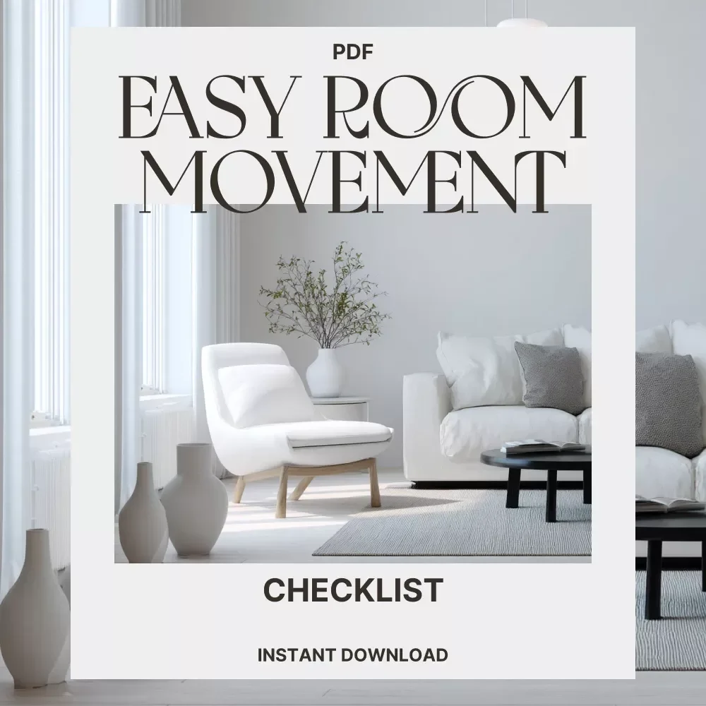 A Checklist for Easy Room Movement | Home Flow Tips | Digital Download for Smooth Room Layout & Feng Shui Balance | Printable Guide for Interior Design & Decluttering