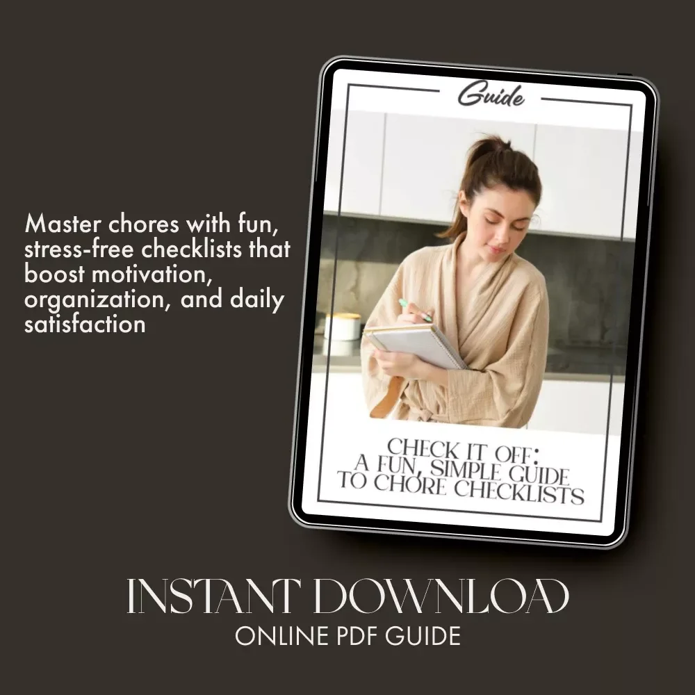 Check It Off: A Fun, Simple Guide to Chore Checklists | Digital Download eBook for Families, Productivity Lovers & Home Organizers