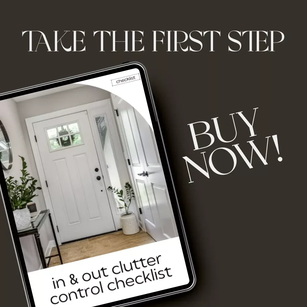 In & Out Clutter Control Checklist | Digital Download | Best Way to Reduce Clutter with One In One Out | Minimalist Home Organization Printable