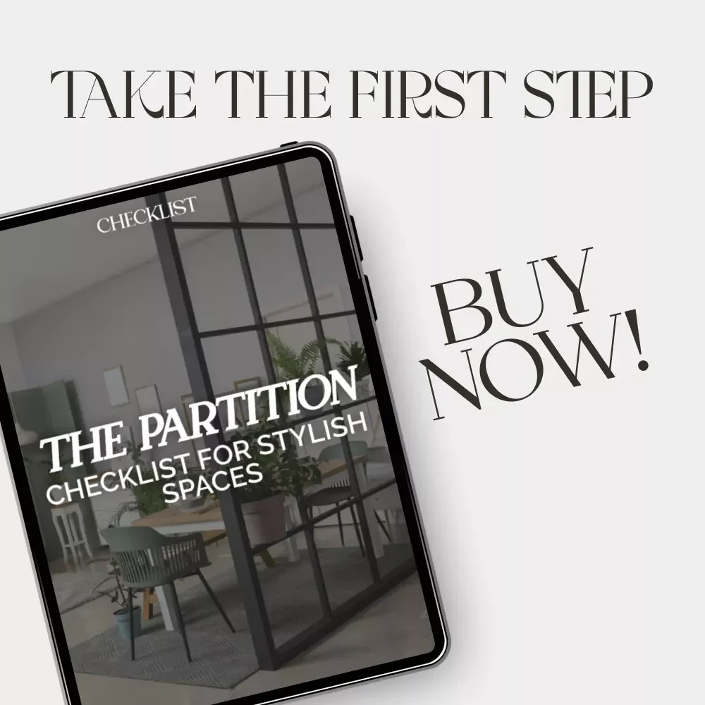 The Partition Checklist for Stylish Spaces | Printable Home Design Guide | How to Use Partitions to Separate Spaces for Modern Interiors