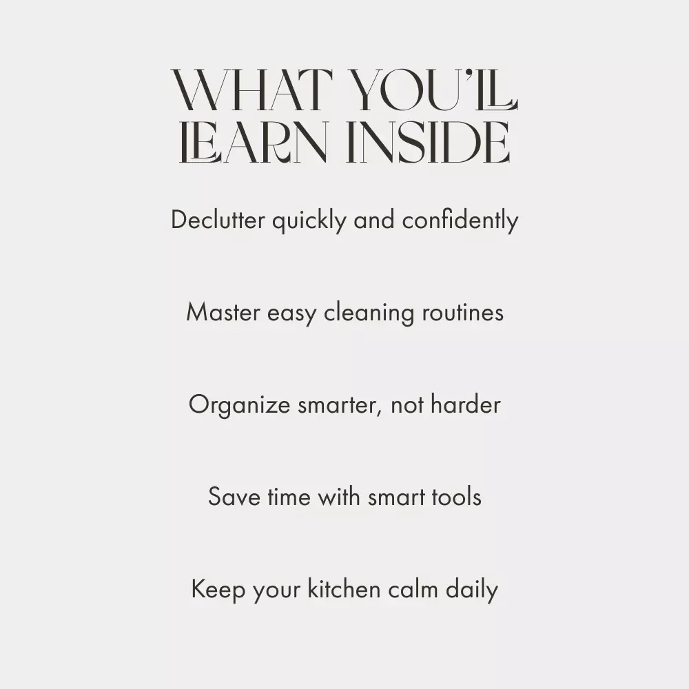 Maintaining a Tidy Kitchen – The Ultimate Guide to the Best Way to Maintain Tidy Kitchen | Digital eBook for Home Organization & Clean Living