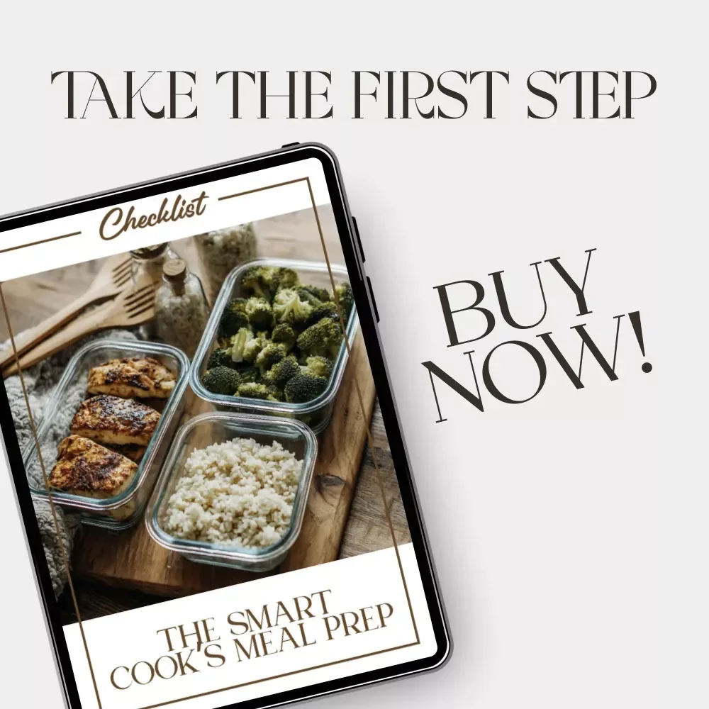 The Smart Cook’s Meal Prep Checklist | Printable Kitchen Organization Guide | Digital Download for How to Create a Weekly Meal Prep Station