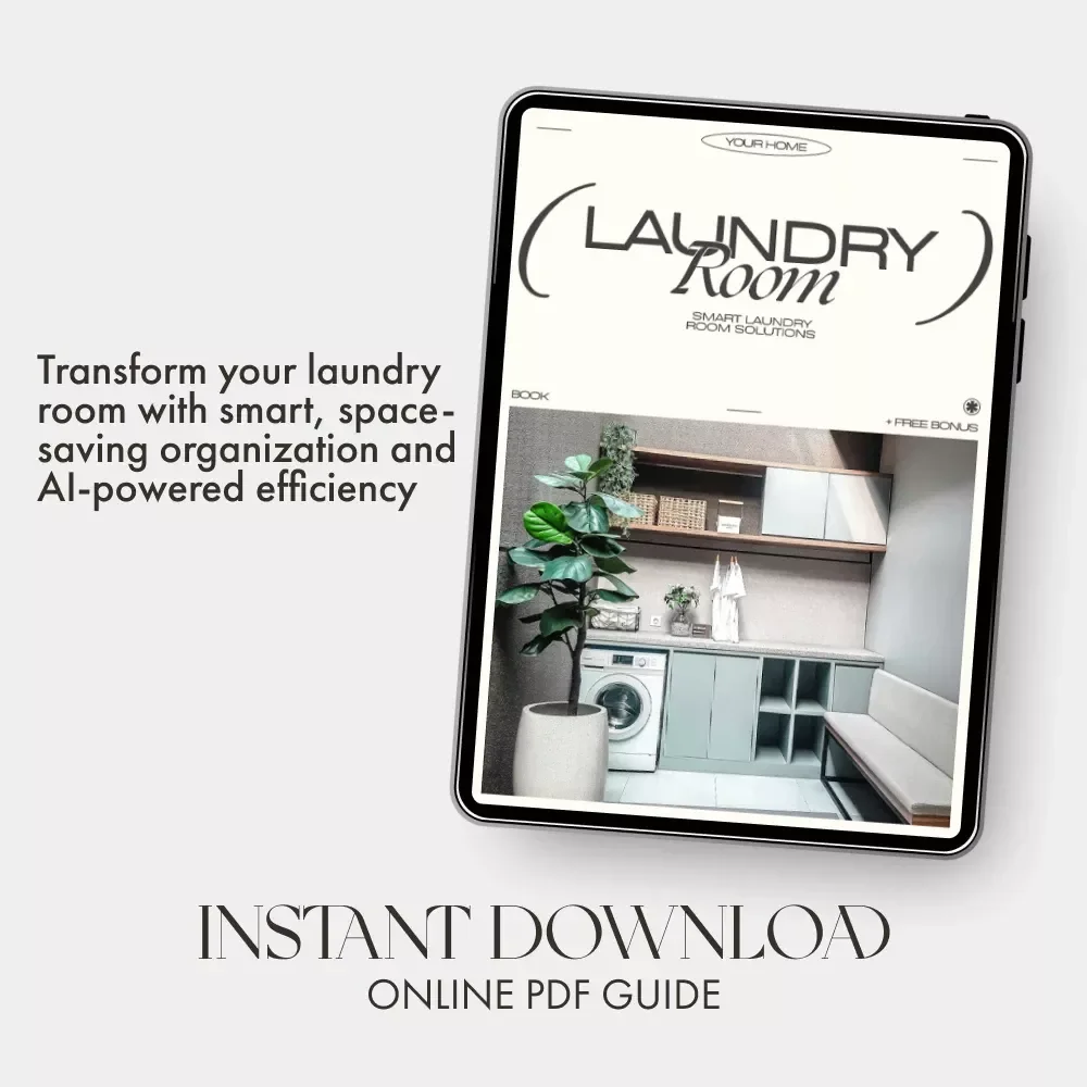 Smart Laundry Room Solutions | How to Organize Your Laundry Room eBook | Digital Download for Home Organization & Storage Efficiency