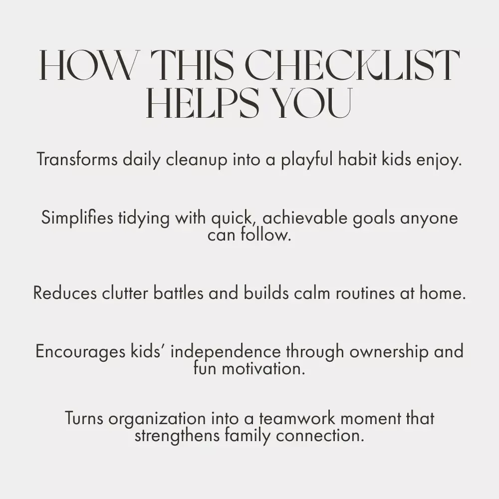 How to Get Kids Cleaning Without the Chaos | Printable Checklist for Parents | Easy Routine for When Kids Refuse to Tidy Up