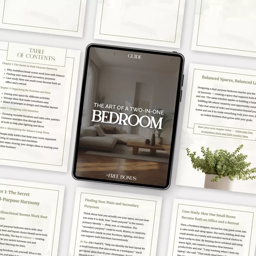 The Art of a Two-in-One Bedroom | Ultimate Guide for Creating Stylish Dual-Purpose Spaces | Tips for Organizing Dual Purpose Bedrooms
