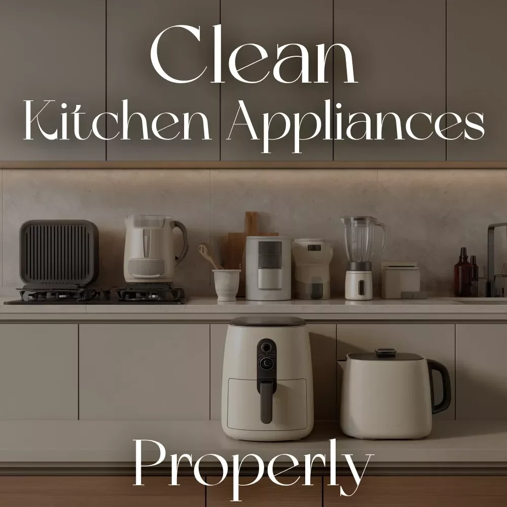 How to Clean Kitchen Appliances Properly – Printable Home Cleaning Checklist | Digital Download | Step-by-Step Kitchen Appliance Care Guide