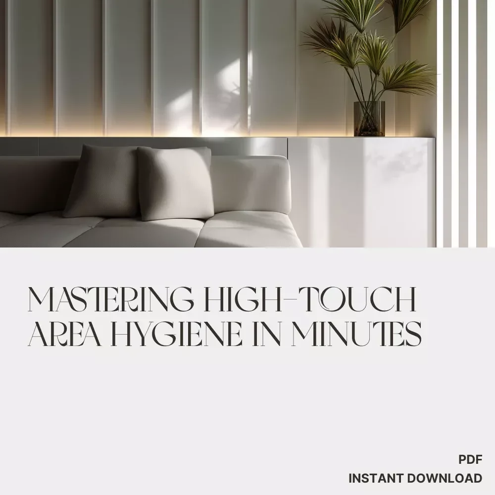 Mastering High-Touch Area Hygiene in Minutes | How to Clean High Touch Areas Quickly | Instant Digital Download Cleaning Guide