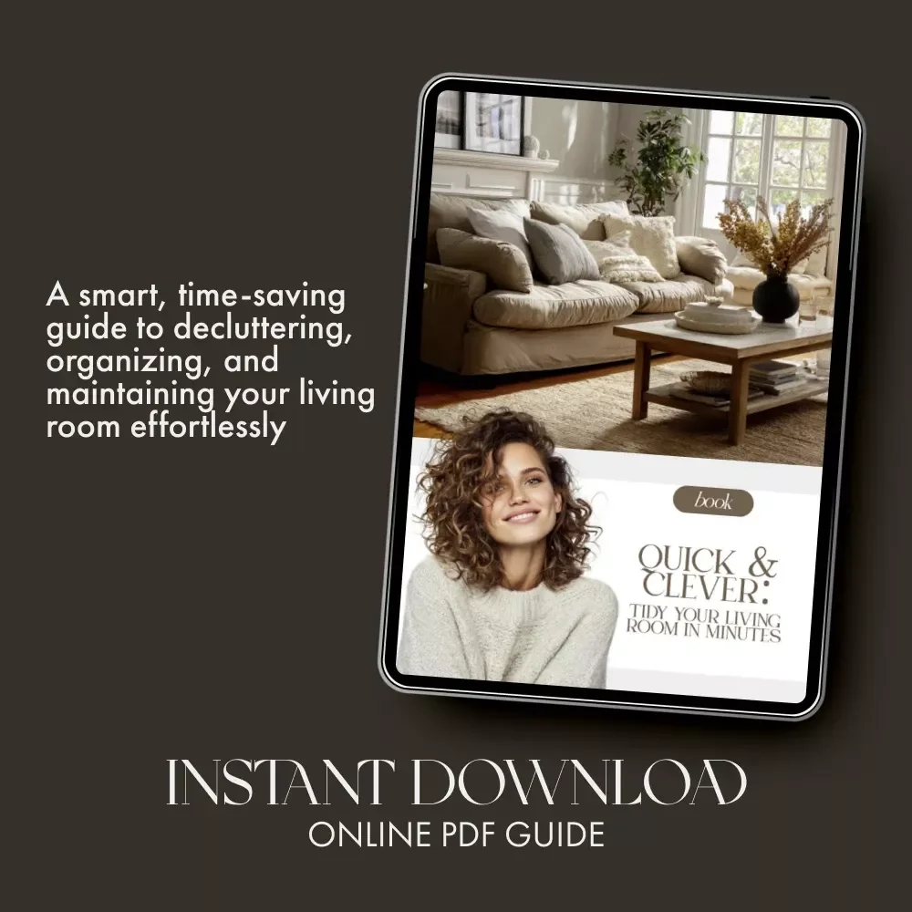 Quick & Clever: Tidy Your Living Room in Minutes – The Best Way to Tidy Living Room Fast | Instant Download eBook for Effortless Home Organization