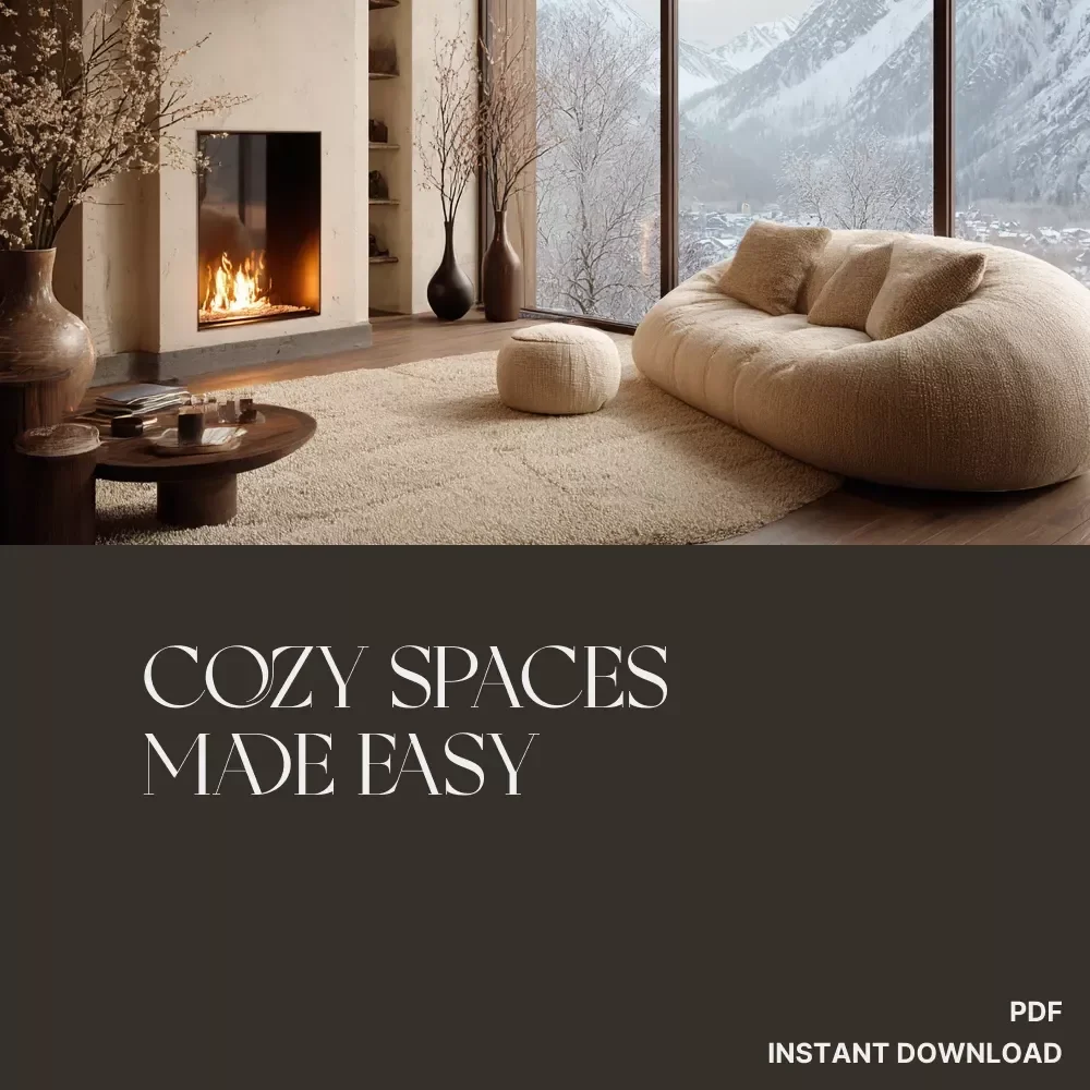 Cozy Spaces Made Easy | Printable Home Design Checklist | Digital Download Guide for How to Arrange Furniture for Comfort, Warmth & Flow