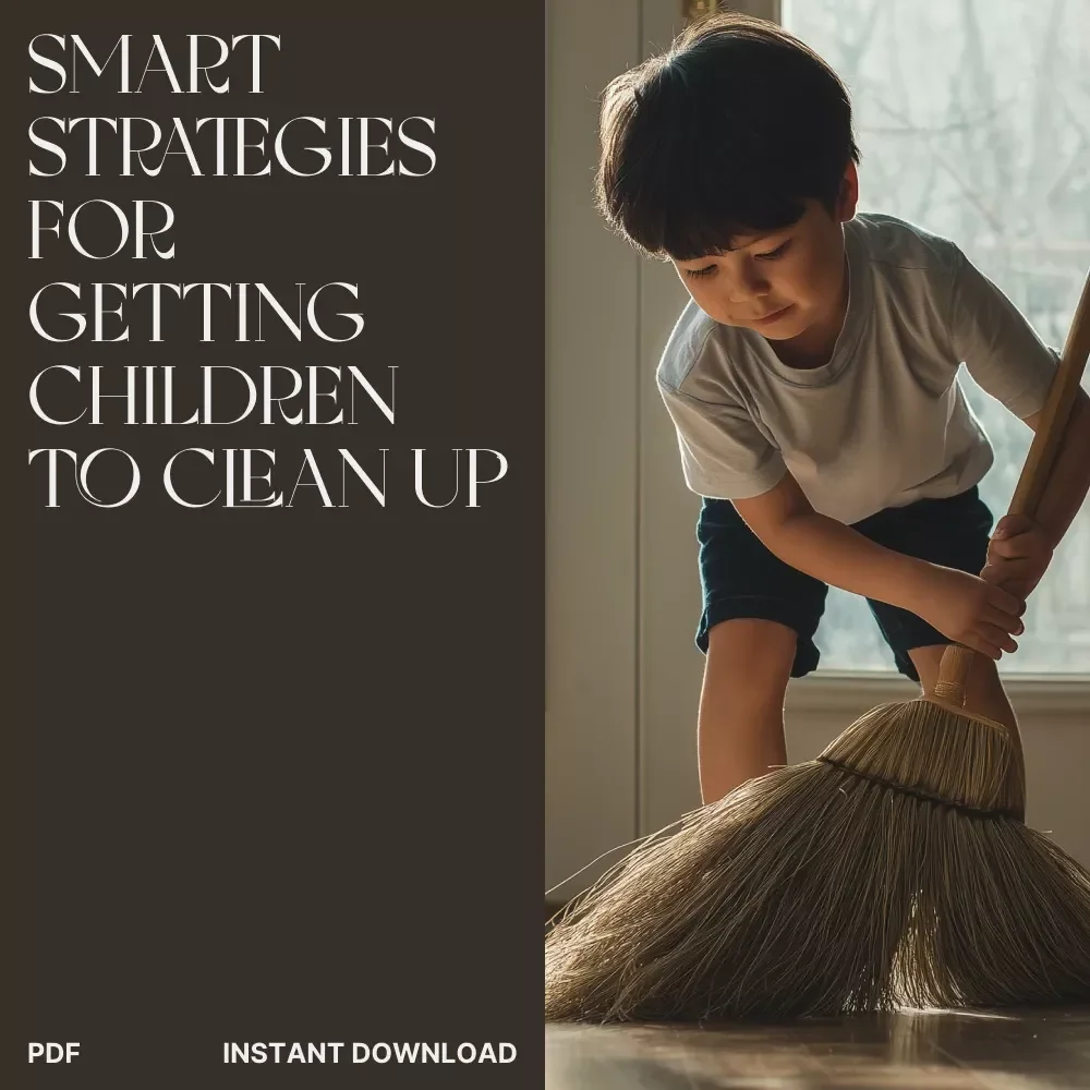 Smart Strategies for Getting Children to Clean Up | Printable Parenting Guide for Moms & Dads | What to Do When Kids Resist Tidying | Positive Habits & Motivation eBook for Families