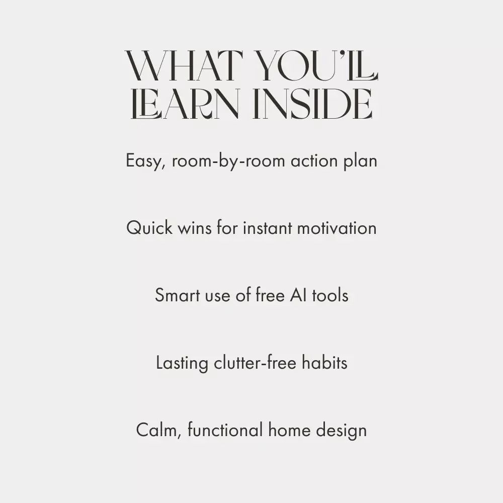 One Room a Day to a Lighter Happier Home | Declutter Guide | Printable eBook | How to Declutter One Room at a Time | Minimalist Living PDF | Digital Download