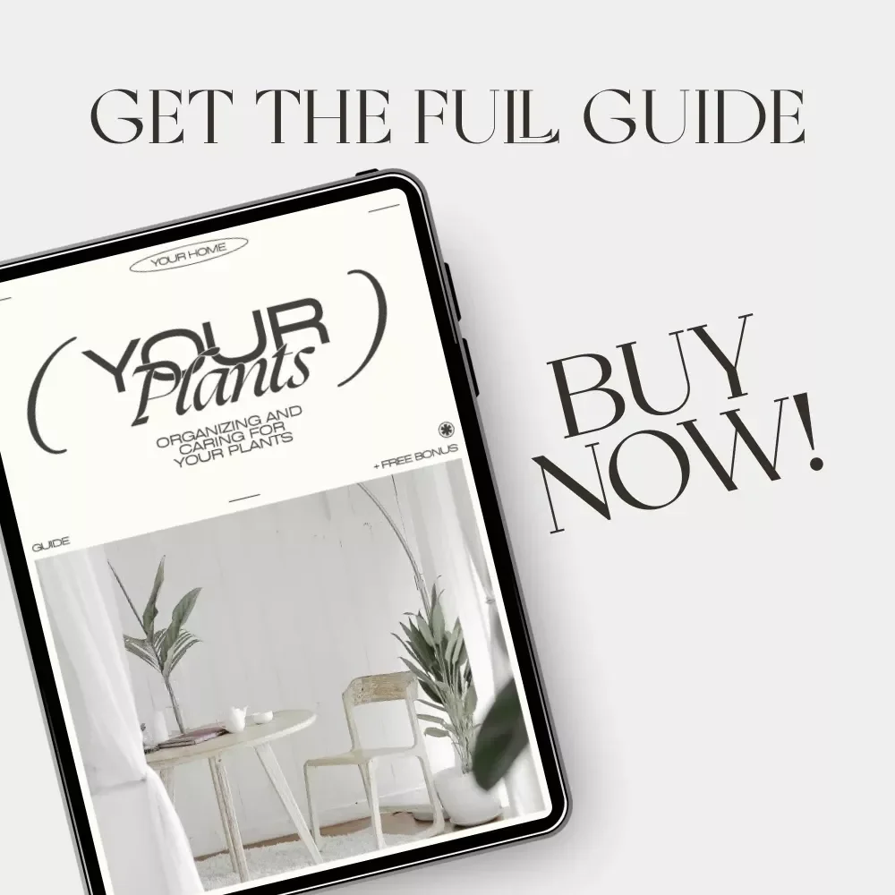 Organizing and Caring for Your Plants | Printable Digital Guide for Home Gardeners | How to Organize and Maintain Plants | Easy Plant Care eBook for Beginners