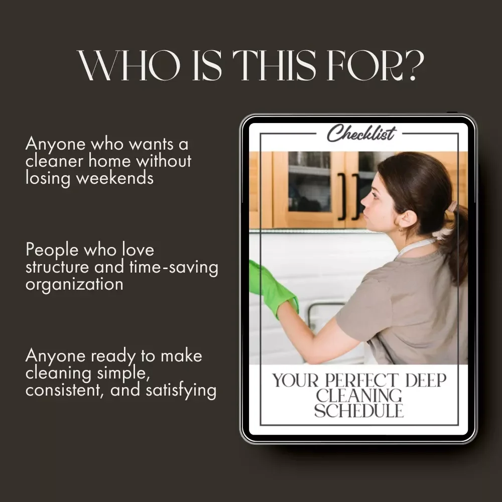 Your Perfect Deep Cleaning Schedule | Printable Cleaning Checklist, Home Organization Planner, Digital Download, Housekeeping eBook, AI Cleaning Routine Guide