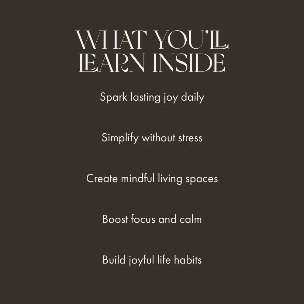 The Joy of Less: A Friendly Guide to the KonMari Method | Minimalist Living eBook | What Is the KonMari Method | Digital Decluttering Guide for a Joyful Life
