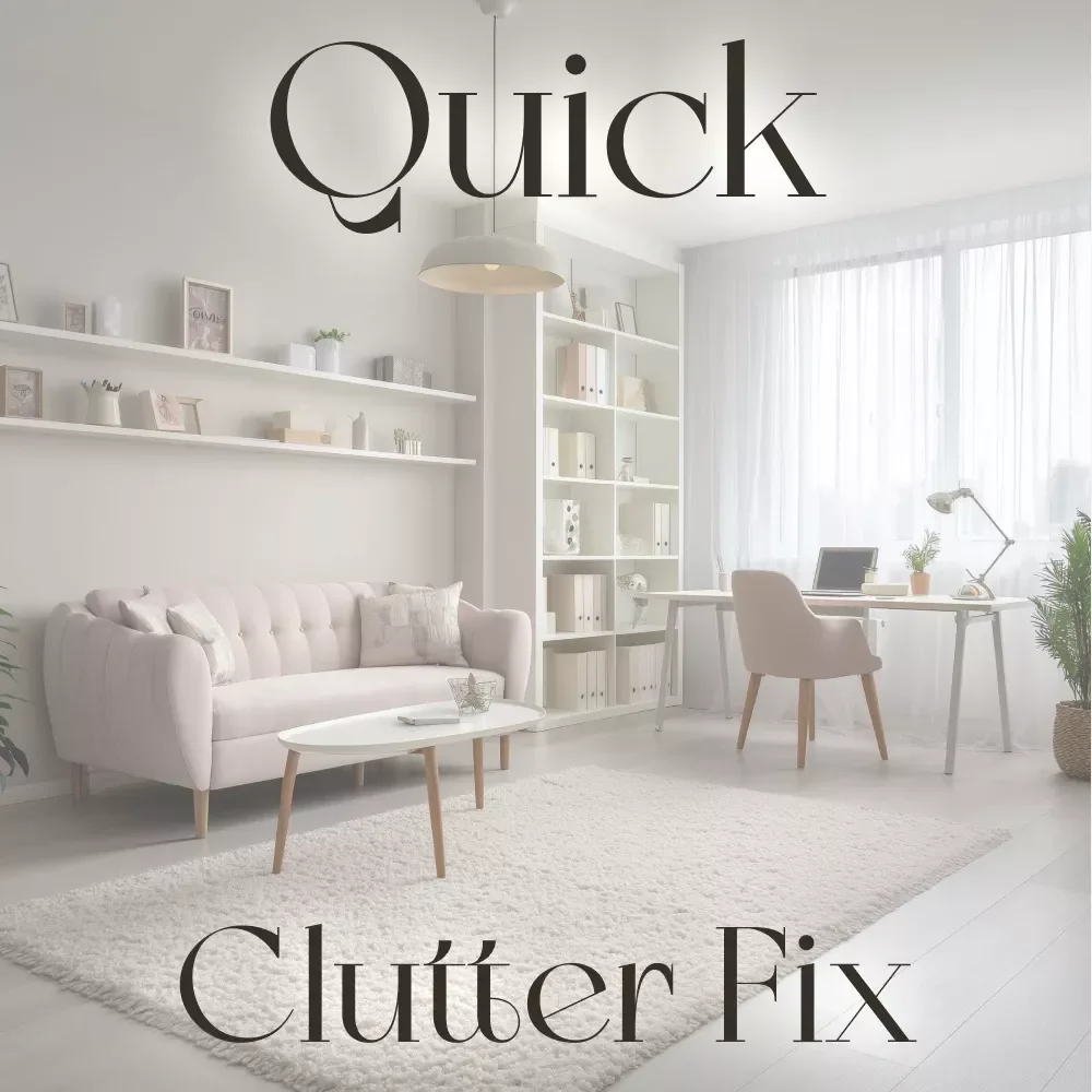 Quick Clutter Fix Checklist | Printable Home Decluttering Guide | What to Do When Home Feels Cluttered | Instant Digital Download