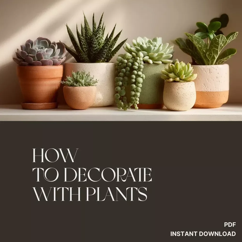 Beginner’s Checklist: How to Decorate with Plants | Digital Download for New Plant Lovers | Printable Home Décor Guide | Step-by-Step Indoor Plant Decorating for Beginners