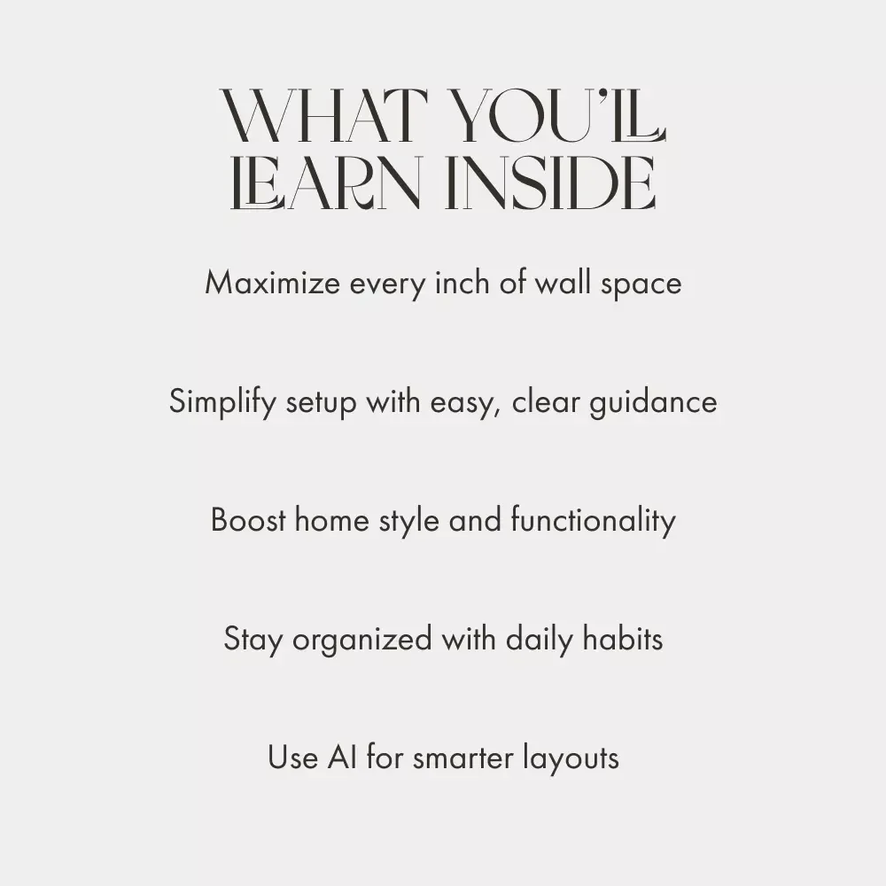 Wall-to-Wall Wonders: Mastering Vertical Space for Smart Storage | Home Organization Guide | Small Space Storage Solutions | Digital Download eBook for Maximizing Wall Space
