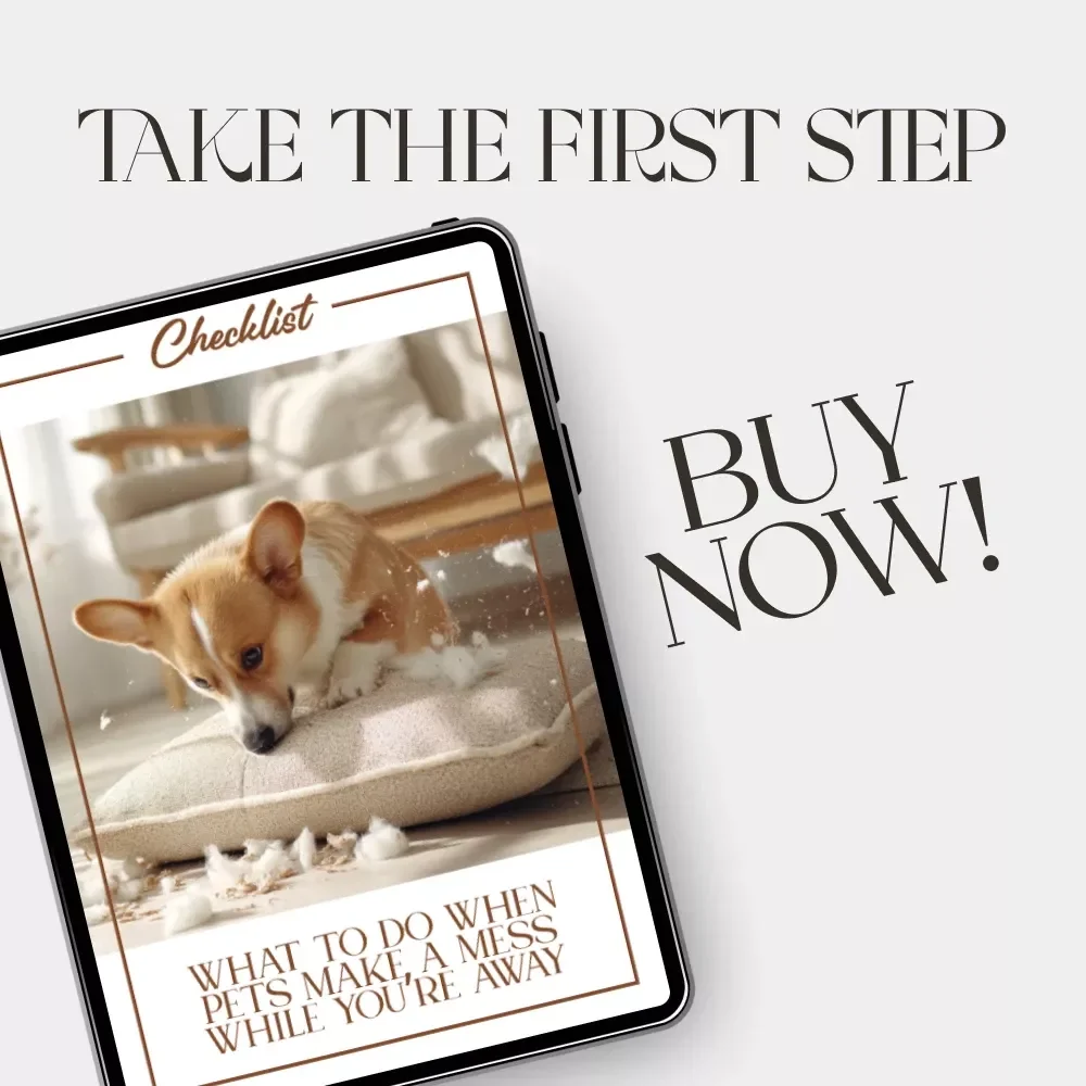 What To Do When Pets Make a Mess While You’re Away | Printable Pet Owner Checklist | Pet Mess Cleanup & Prevention Guide | Instant Digital Download