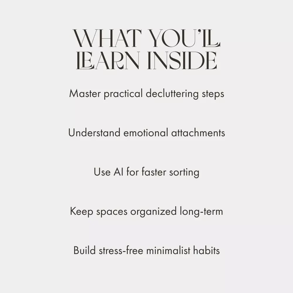 A Smart Guide to Letting Go of What You Don’t Need | Digital Decluttering Guide | Minimalist eBook on How to Get Rid of Things You Dont Need | Simplify Your Life Instantly