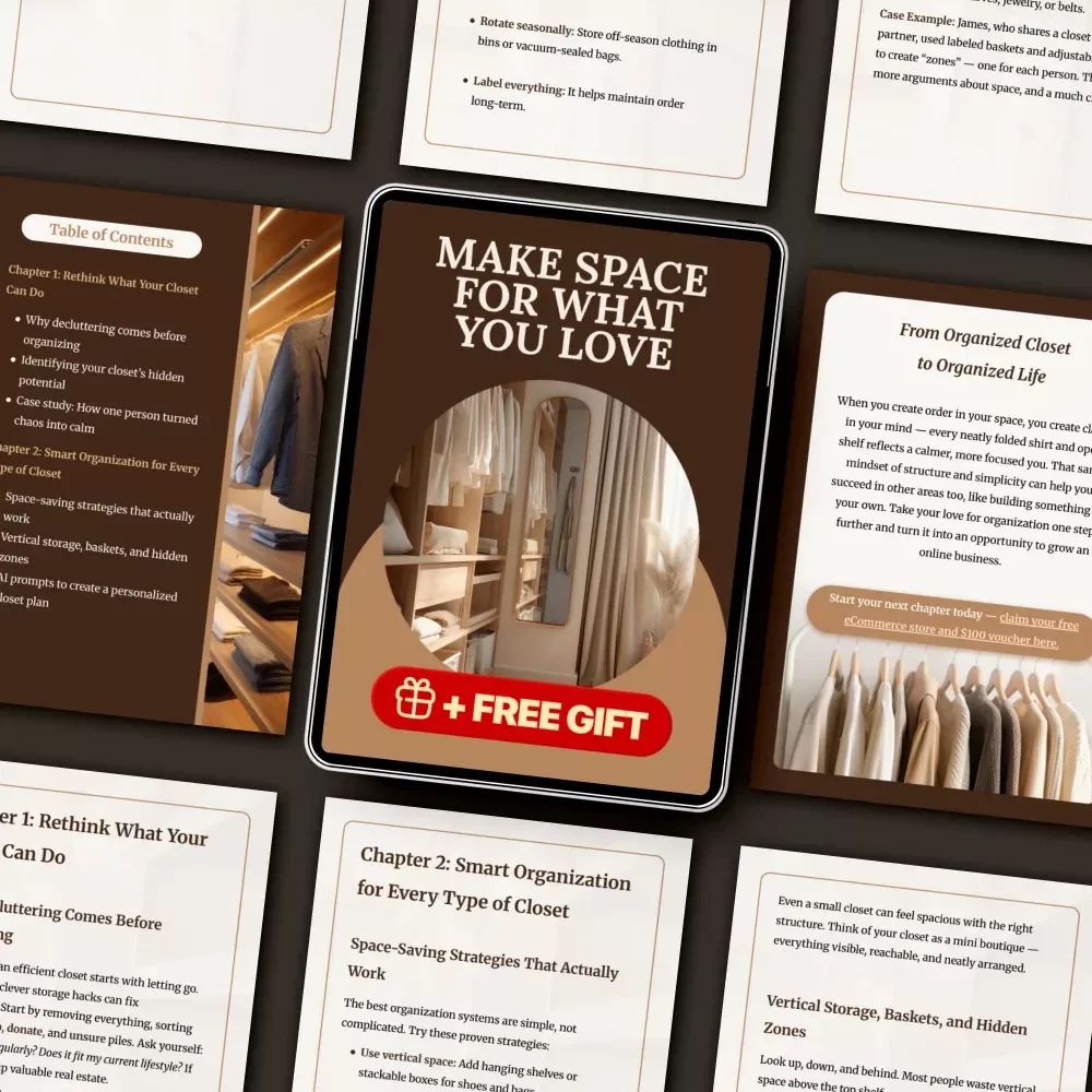 Make Space for What You Love | Closet Organization Guide | Digital Download | How to Optimize Closet Space | Minimalist Decluttering eBook