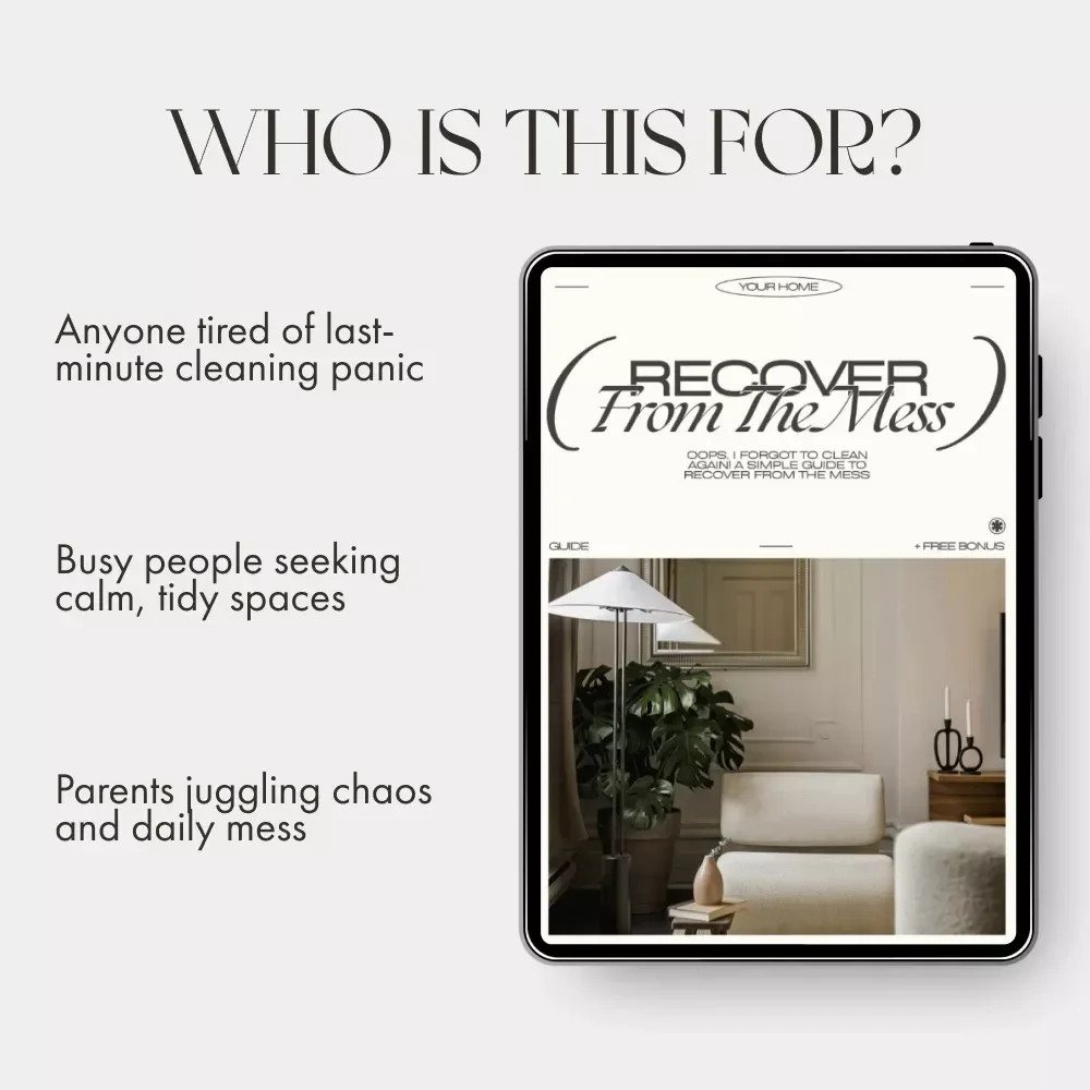 Oops, I Forgot to Clean Again! A Simple Guide to Recover from the Mess | Digital Cleaning Motivation & Home Reset Guide | What to Do When You Forget to Tidy Up