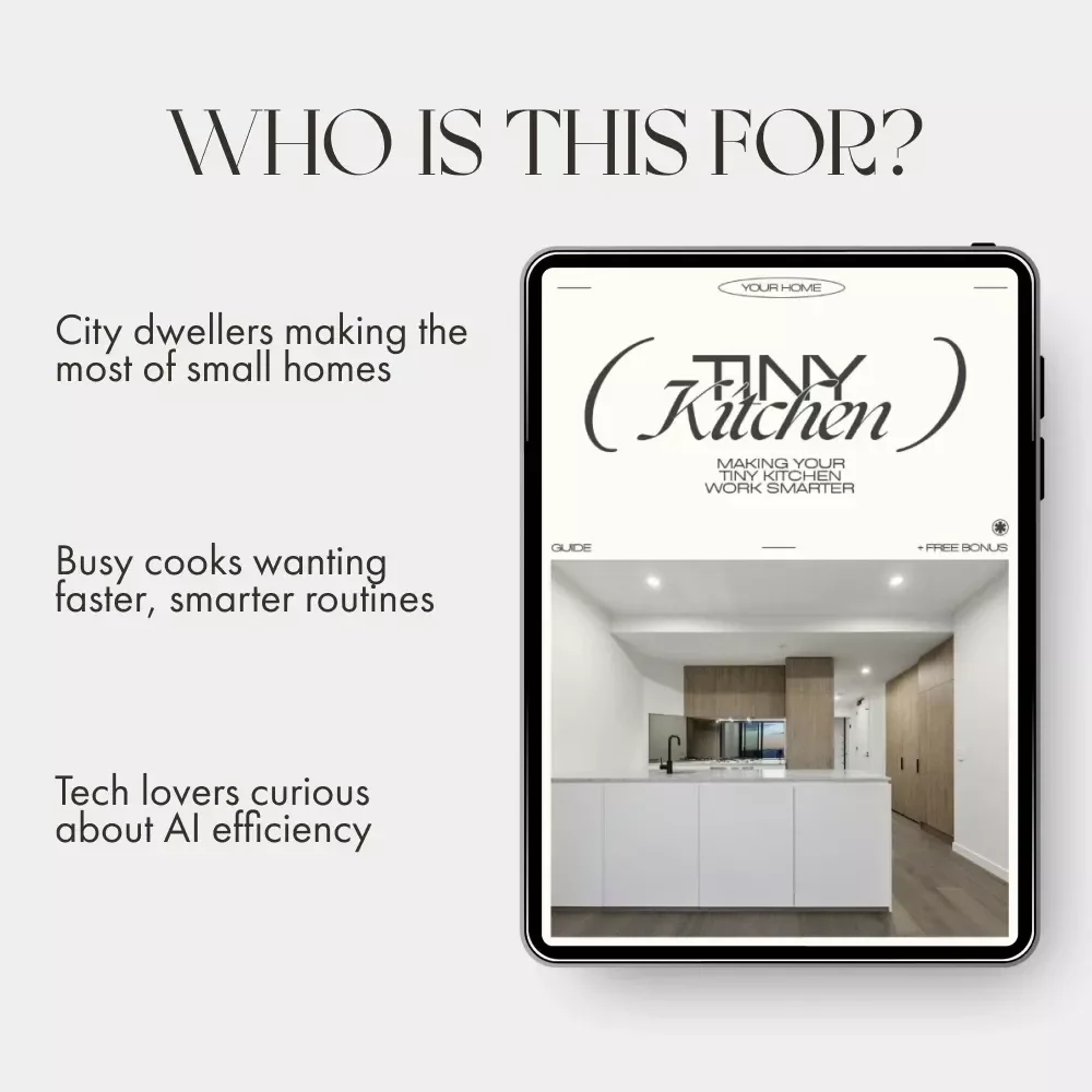 Making Your Tiny Kitchen Work Smarter | Small Kitchen Efficiency Guide | How to Make a Small Kitchen Efficient | Digital Download for Space-Saving Kitchen Ideas