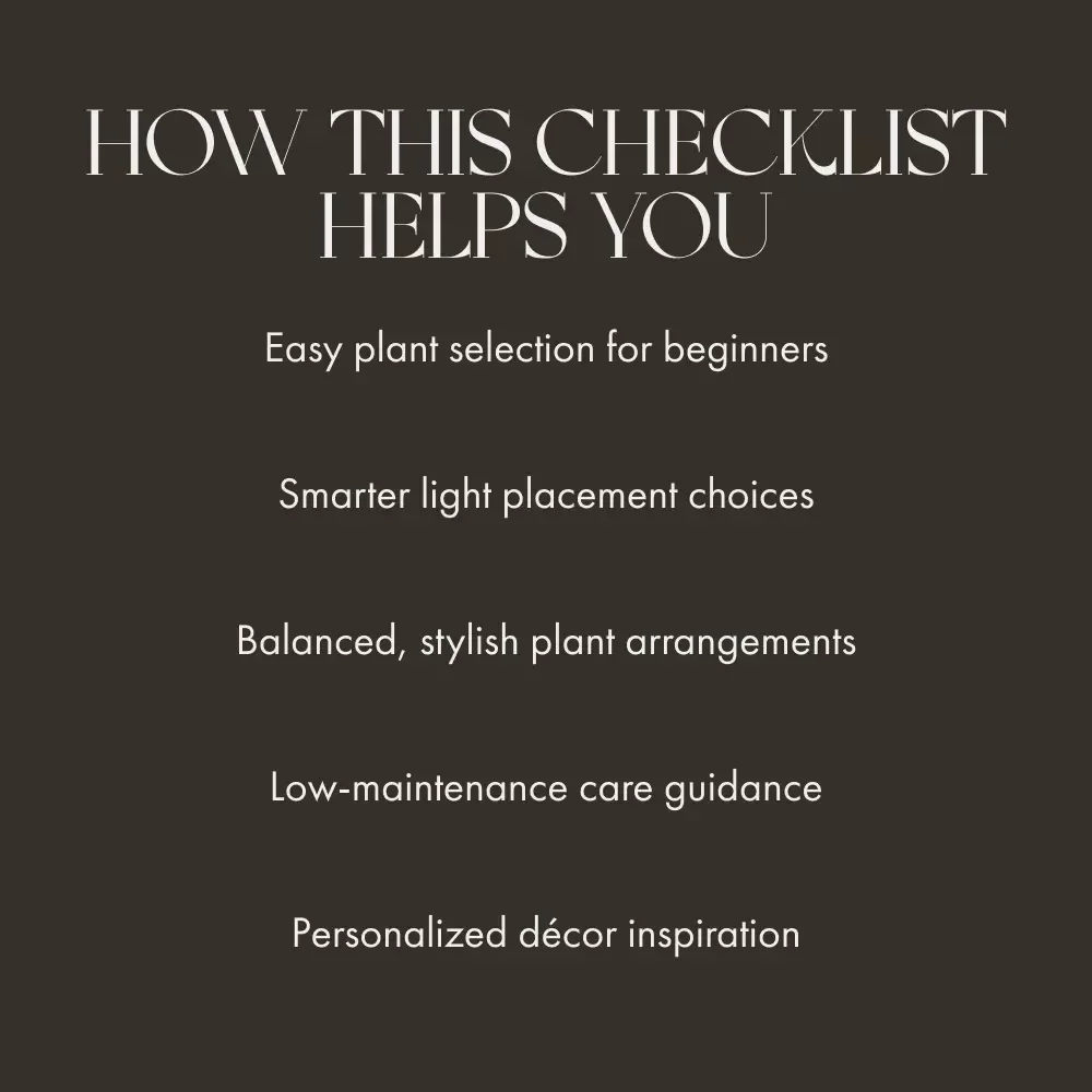 Beginner’s Checklist: How to Decorate with Plants | Digital Download for New Plant Lovers | Printable Home Décor Guide | Step-by-Step Indoor Plant Decorating for Beginners