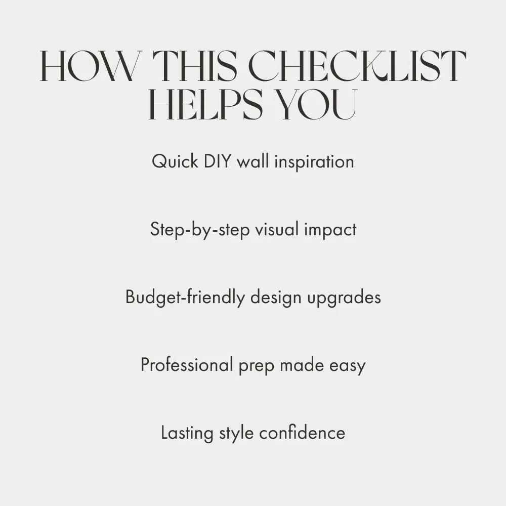 Accent Wall Magic Checklist | Digital Home Decor Guide | How to Create an Accent Wall Like a Pro | DIY Accent Wall Makeover Printable