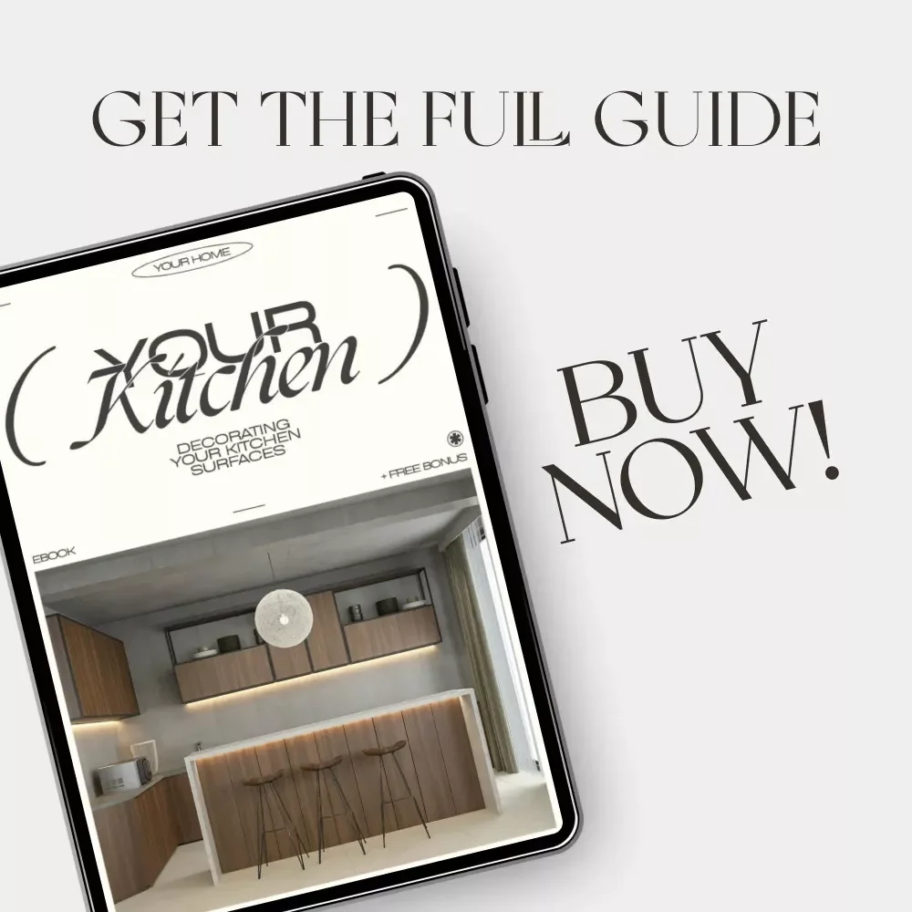 Decorating Your Kitchen Surfaces | Digital Download Guide for Stylish, Organized Countertops | Decluttering, Styling, and AI Design Tips for a Beautiful Kitchen