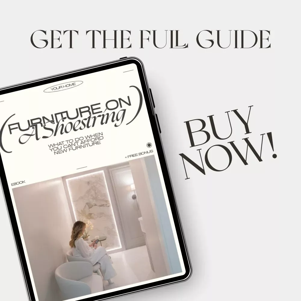 Furniture on a Shoestring | Budget-Friendly Home Makeover eBook | What to Do When You Can’t Afford New Furniture | DIY, Thrift & Upcycling Guide for Creative Living Spaces