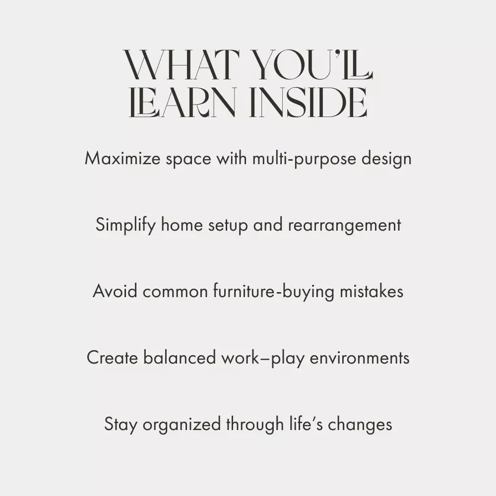 How to Use Furniture that Adapts to Different Functions | Digital Home Design Guide for Small Spaces, Multi-Purpose Living, and Smart Interiors