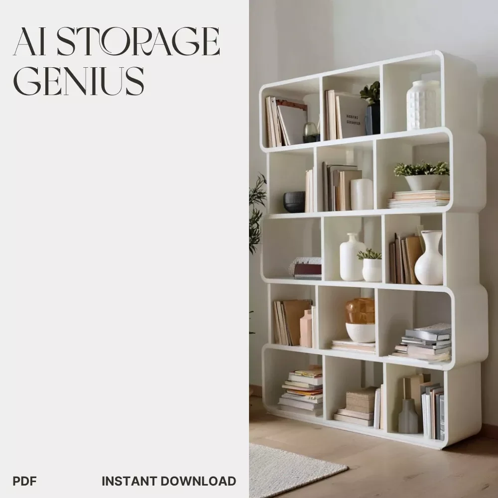 AI Storage Genius Checklist | Digital Download | Smart Home Organization Guide | Learn how to use AI to suggest storage solutions