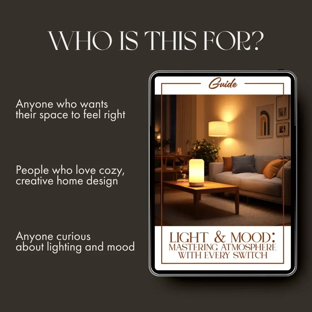 Light & Mood: Mastering Atmosphere with Every Switch | How to Use Lighting for Mood | Digital Guide for Home Design, Interior Ambiance & AI Lighting Techniques