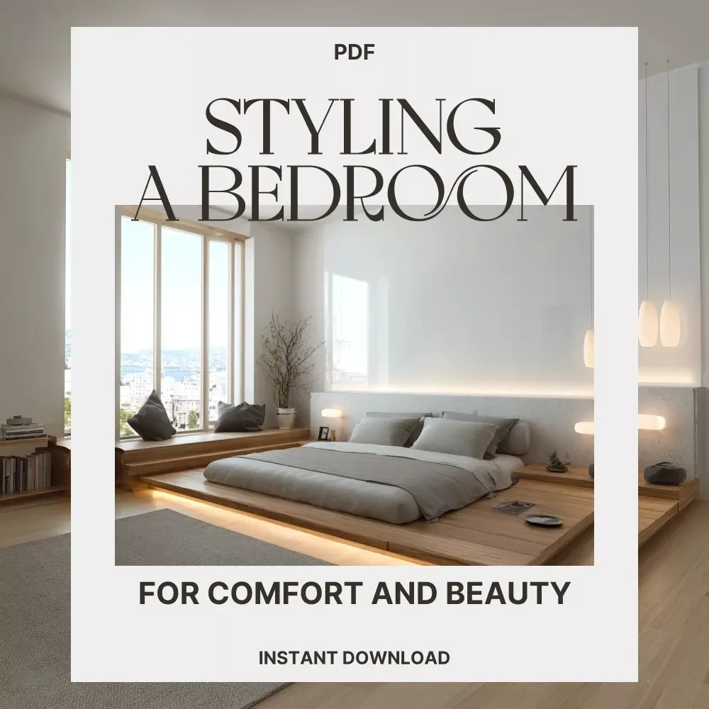 Styling a Bedroom for Comfort and Beauty | Digital eBook Guide on How to Style a Bedroom for Comfort and Beauty | Cozy Home Decor Inspiration & Bedroom Design Tips for a Calm, Beautiful Space