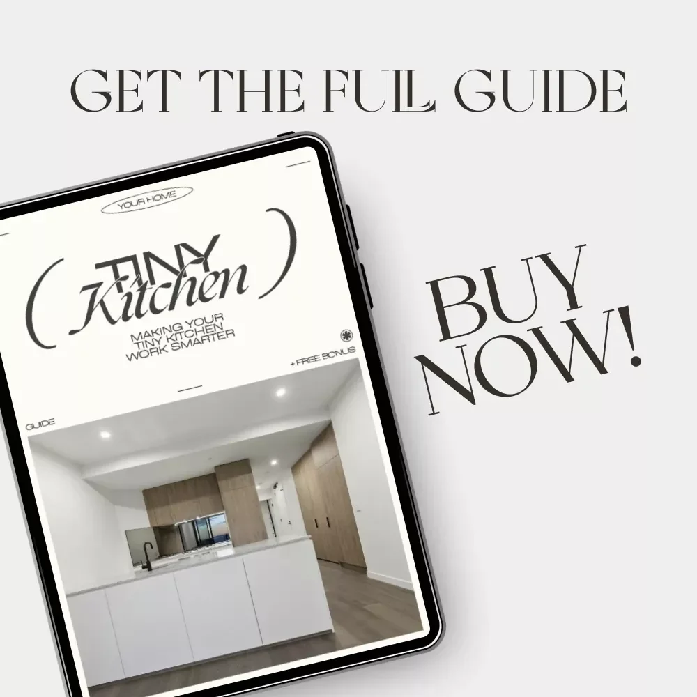 Making Your Tiny Kitchen Work Smarter | Small Kitchen Efficiency Guide | How to Make a Small Kitchen Efficient | Digital Download for Space-Saving Kitchen Ideas