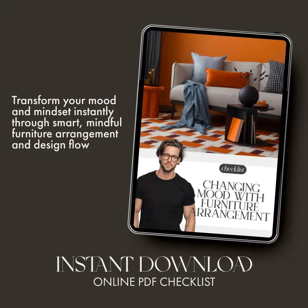 Changing Mood with Furniture Arrangement | Home Mood Design Guide | Digital Download for Interior Energy, Calm & Creativity | AI Home Styling eBook