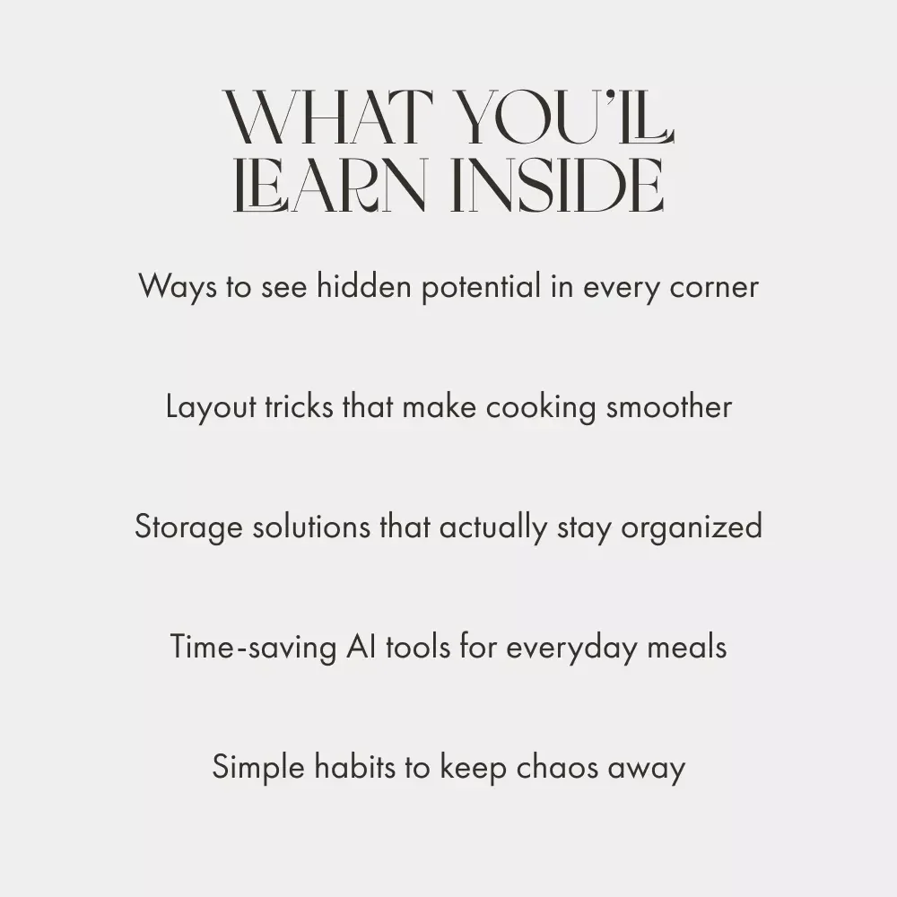Making Your Tiny Kitchen Work Smarter | Small Kitchen Efficiency Guide | How to Make a Small Kitchen Efficient | Digital Download for Space-Saving Kitchen Ideas
