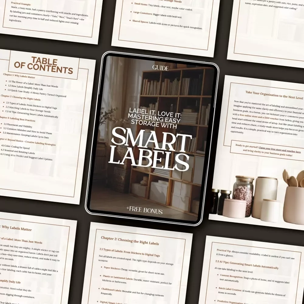 Label It, Love It: Mastering Easy Storage with Smart Labels | Digital Guide for Home Organization, Decluttering, and Label Systems | Learn how to use labels for easy storage and transform your space effortlessly