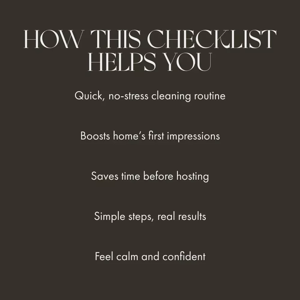 The Fast Declutter: How to Tidy Up Before Guests Arrive | Printable Home Cleaning Checklist | Instant Digital Download for Quick Cleaning & Organizing | How to Declutter Fast Before Guests Arrive