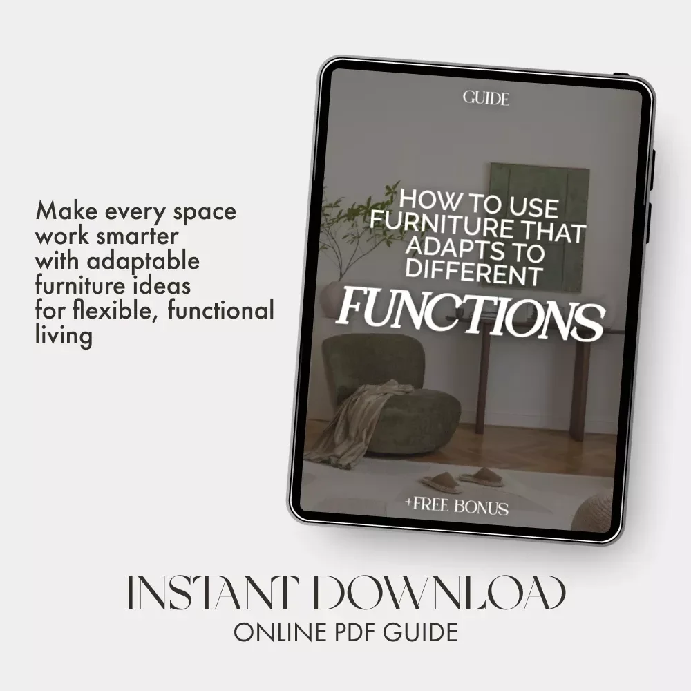 How to Use Furniture that Adapts to Different Functions | Digital Home Design Guide for Small Spaces, Multi-Purpose Living, and Smart Interiors