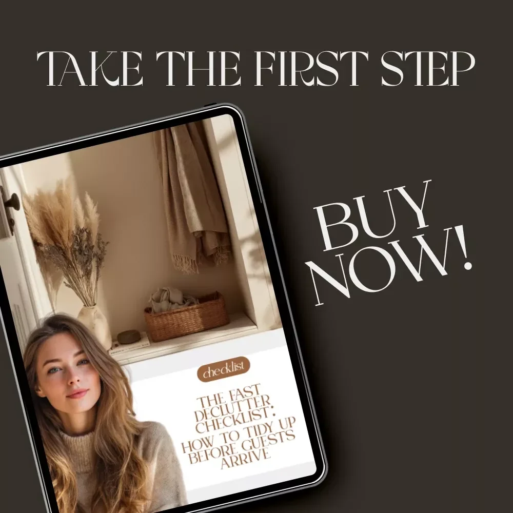 The Fast Declutter: How to Tidy Up Before Guests Arrive | Printable Home Cleaning Checklist | Instant Digital Download for Quick Cleaning & Organizing | How to Declutter Fast Before Guests Arrive