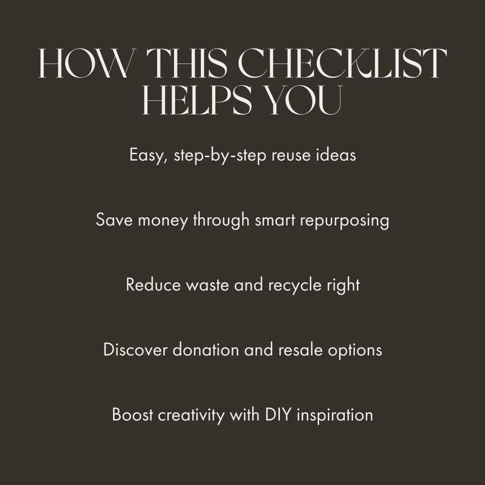 Furniture Makeover Checklist | What to Do with Old Furniture | Printable Home Decor Guide & Upcycling Tips