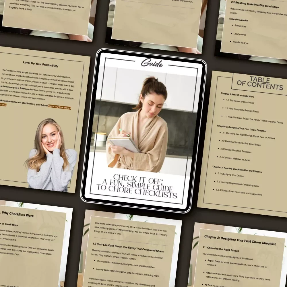Check It Off: A Fun, Simple Guide to Chore Checklists | Digital Download eBook for Families, Productivity Lovers & Home Organizers