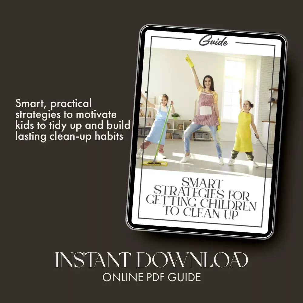 Smart Strategies for Getting Children to Clean Up | Printable Parenting Guide for Moms & Dads | What to Do When Kids Resist Tidying | Positive Habits & Motivation eBook for Families